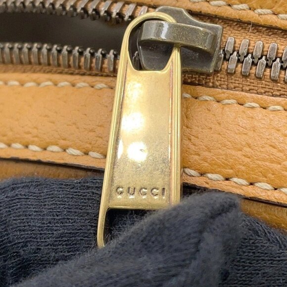 GUCCI Disney Collaboration Round Shoulder Bag GG Supreme/Leather Brown 603938 - Picture 5 of 13